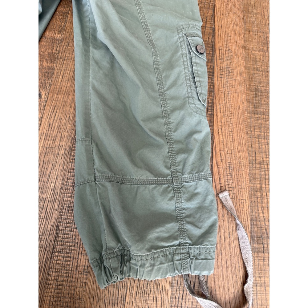 Coupe Collection Womens Olive Green Cotton Cargo Capri Pants Size 4 CLS91033 - Picture 7 of 10
